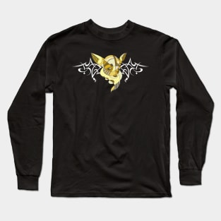 Cubistic dog with tribal band Long Sleeve T-Shirt